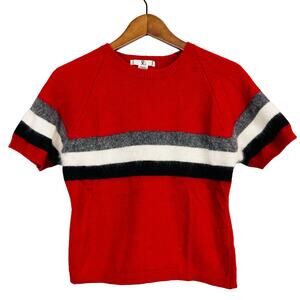 Vintage Rampage Angora Sweater Crewneck Short Sleeve Crop - M